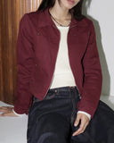 Honti Pastel U-Neck Round Crop Knit