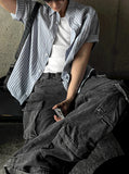 Ale Stripe Linen Short Sleeve Shirt