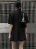 Tabarin wrap one piece short sleeve jacket