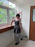 Beita Stripe Wide Cotton Pants