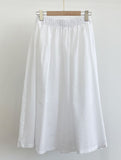 Btel Seersucker Stripe Banding Skirt