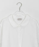 [BAONHAUS] Hae Nylon Collar Shirring Short Sleeve Blouse