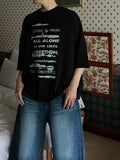 Vintage Lettering Hip-hop Tee