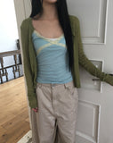 Huben Ribbed Long Sleeve Cardigan