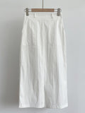 Gelad Pocket H-line Long Skirt