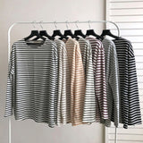 Shallow Stripe Over Long Sleeve Tee