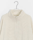[BAONHAUS] Mervenkey Waffle Corduroy Collar Zip-Up Jumper