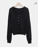 Pairing Frill V-Neck Knit Cardigan