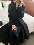 Purcell Collar Flare Wool Long Coat