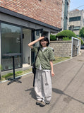 Saka cut banding string balloon cargo pants