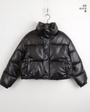 [6oz] Marem Leather Snap Short Padded Jumper