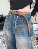 Penta Camo Layered Denim Pants