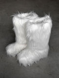 1177 Fur Platform Sole Long Boots (5cm)