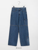 Bodies cut cargo denim pants