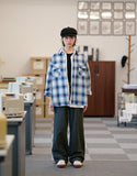 Grid Overfit Ombre Check Shirt