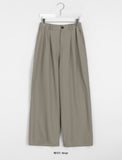 Okono Banding Pin Tuck Slacks