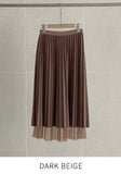 Theat Banding Pleated Sha Skirt