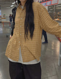 Roen over-checkered shirt