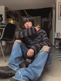 [LAN ARCHIVE] Lettering Stripe Knit