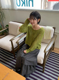 Moline Punching Crop Knit Cardigan