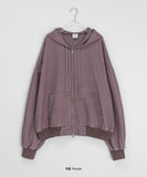 [unisex] Date Two Way Over Hood Zip Up Jumper