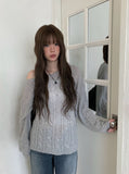 Ez Alpaca Boat Neck Cable Knit