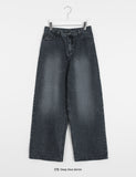 Kumiro Wide Stripe Denim Pants