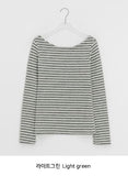 Copit Stripe Knit Long Sleeve Tee