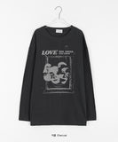 [unisex] Roydu Printing Over Long Sleeve Tee