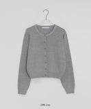 Kurendi Color Round Knit Cardigan