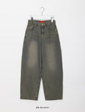 Binro Vintage Washed Denim Pants