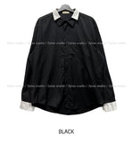 Ille Stripe Color Matching Shirt