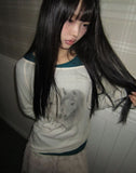 Tenon Tencel layered long-sleeved T-shirt