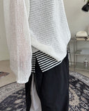 Laon see-through linen knit