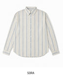 Senel Striped Oversized Long Sleeve Shirt