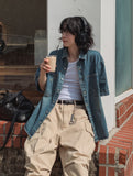 Jane Damage Half Denim Shirt