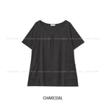 Ribe Shirred Boat Neck Pocket Short Sleeve