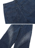 Wavy Brushed Wide Denim