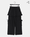 Karen Frill Cargo Layered Skirt Pants
