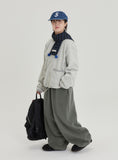 [BAONHAUS] Amoki check color matching fleece banding jogger pants