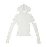SLIT LAYERED HOOD T