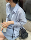 [Plan] Ollen Summer Linen Collar Shirt