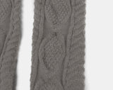 Newha Cable Shirring Leg Warmer Socks