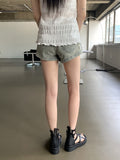 Beto Vintage Washing Denim Shorts