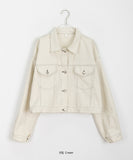 Sokoru Collar Crop Cotton Jacket