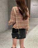 Aven Leather Wrap Mini Skirt