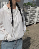Miki Nylon Hooded Windbreaker Jacket