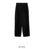 Made linen two tuck wide slacks