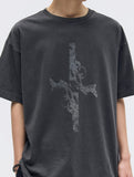 CROSS GUN GRAPHIC HALF T