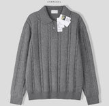 Modal Cable Collar Knit